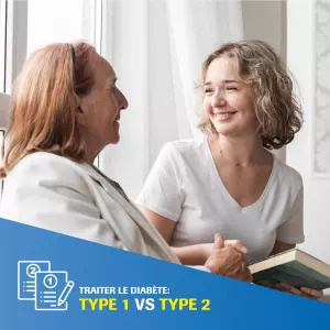 Les différences dans le traitement du diabète de type 1 et de type 2